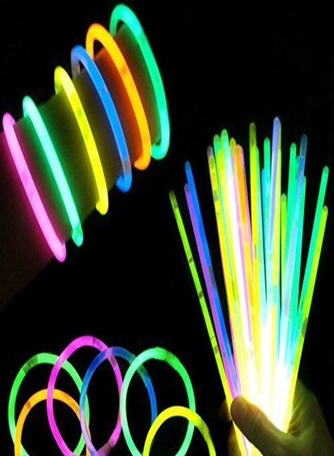 kunya® Glow Stick, Glow Stick Bracelets, Colors Party Favors Supplies Light up Toys Glow Sticks Mixed Colors (Pack of 100) - Image 3